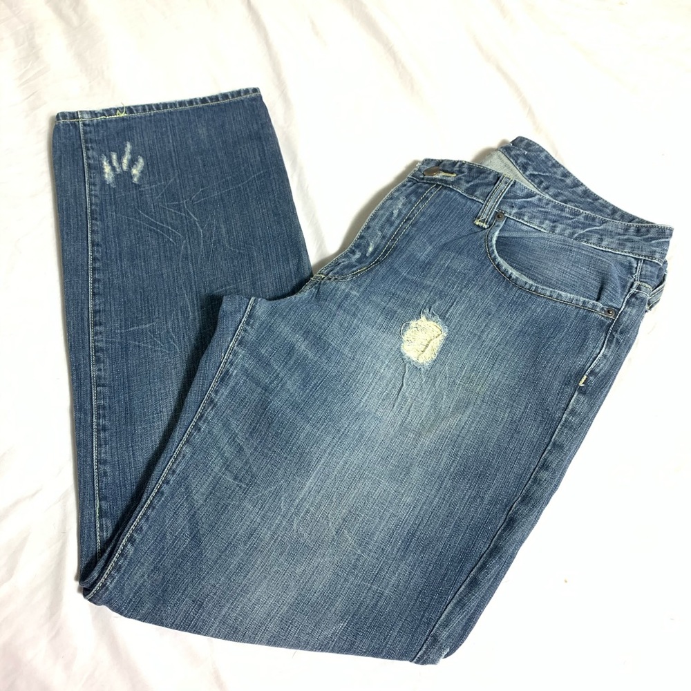 Kenneth Cole Distressed Denim Jeans